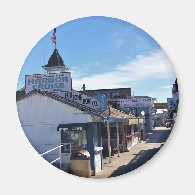 Imán Zona de diversión de Balboa, Newport Beach, Califo (Frente)