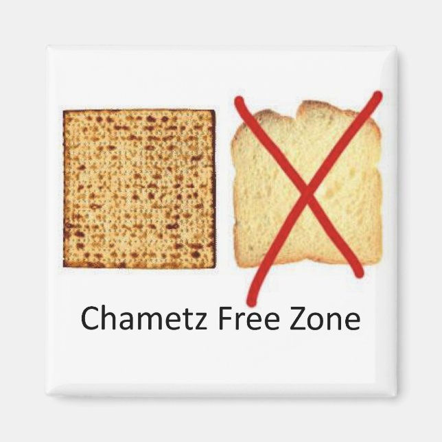 Imán Zona libre de Chametz (Frente)