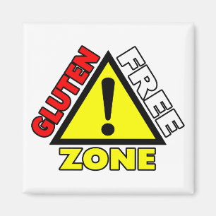 Imán Zona libre de gluten (enfermedad celiaca - alergia