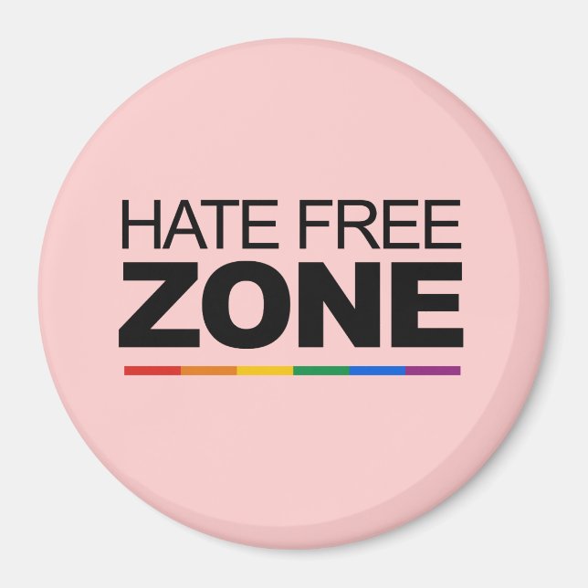 IMÁN ZONA LIBRE DE ODIO (Frente)