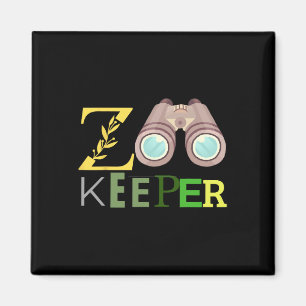 Imán Zookeeper Animales Zoo Wildlife Love Safari Hallow