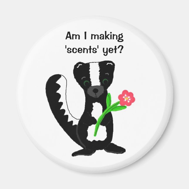 Imán Zorrillo Adorable Con Frase (Frente)
