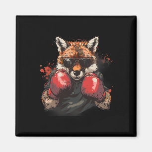 Imán Zorro boxeando con guantes de boxeo Kickboxing Caj