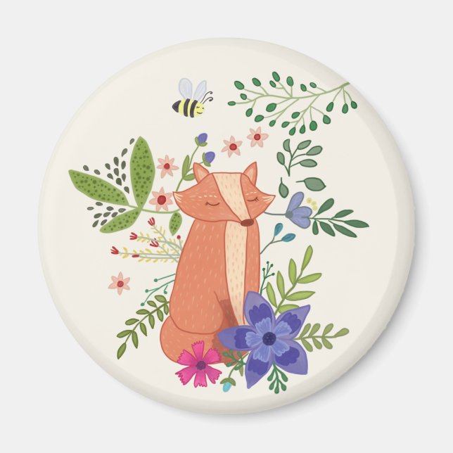 Imán Zorro de bosque (Frente)