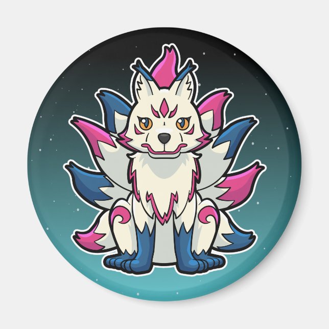 Imán Zorro de nueve colas- Kyuubi Kitsune (Frente)