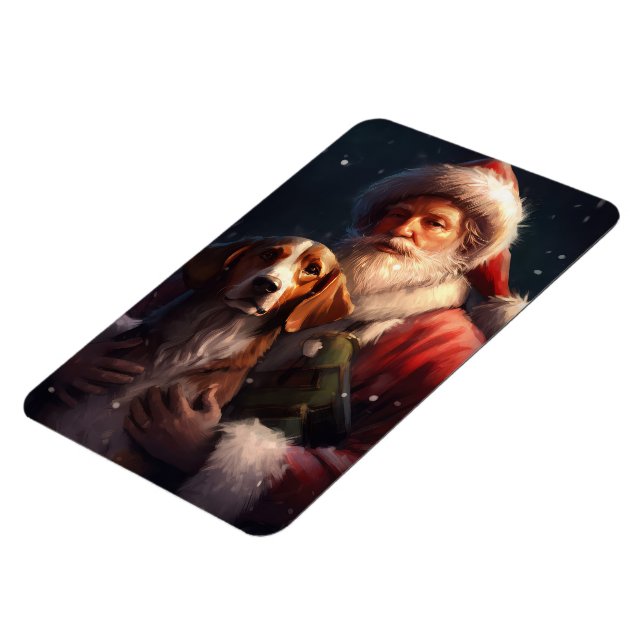 Imán Zorro Inglés Americano Santa Claus Navidad (Lado Izquierdo)