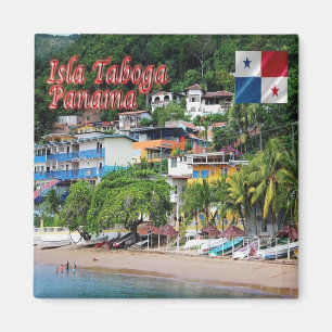 Imán zPA007 PANAMÁ, isla Taboga, América, Nevera