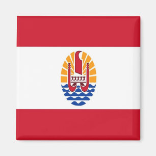 Imán zPF001 BANDERA FRANCESA DE POLYNESIA, Oceanía, Fri