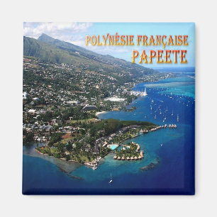 Imán zPF007 PAPEETE, Polinesia Francesa, Oceanía, Never