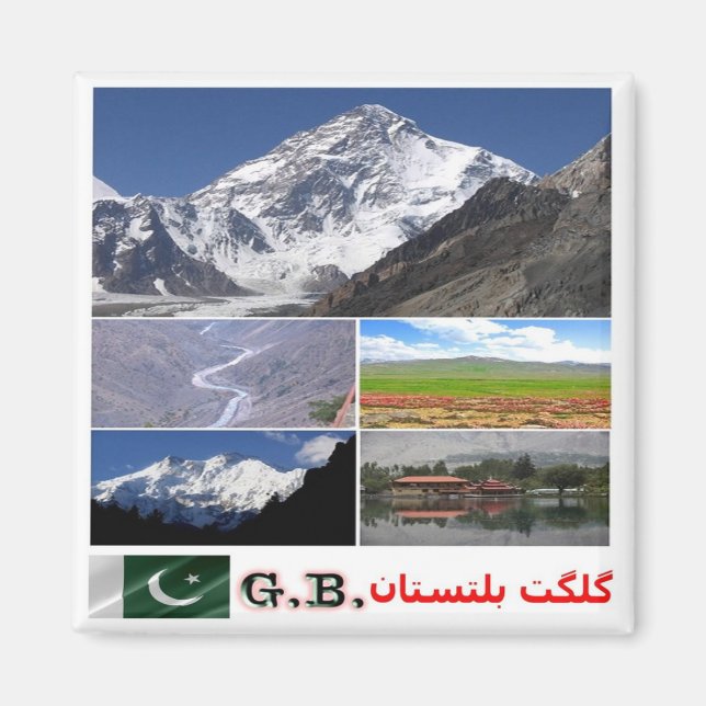 Imán zPK007 GILGIT-BALTISTAN, Pakistán, Asia, (Frente)