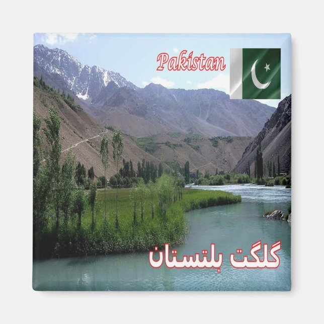 Imán zPK012 GILGIT-BALTISTÁN, Pakistán, Asia, Fridge (Frente)