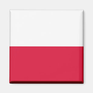 Imán zPL001 BANDERA POLACA POLONIA, Europa, Fridge