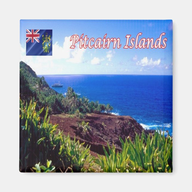 Imán ZPN005 SAINT PAUL Point, Islas Pitcairn, Fridge (Frente)