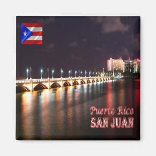 Imán zPR008 PUERTO RICO, San Juan, Puente Dos Hermanos,