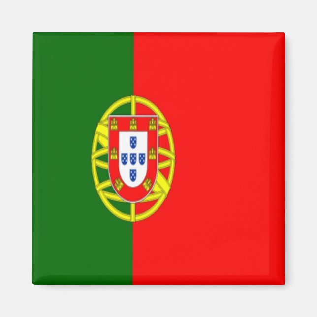 Imán zPT001 PORTUGUESA BANDERA PORTUGAL, Fridge (Frente)