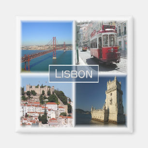 Imán zPT007 LISBON, Portugal, Europe, Fridge