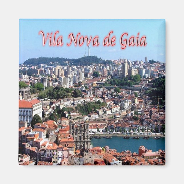 Imán zPT009 VILA NOVA DE GAIA, Portugal, Europa, Fridge (Frente)
