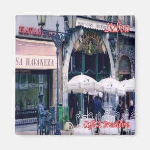 Imán zPT020 LISBON Cafè a Brasileira, Portugal, Fridge