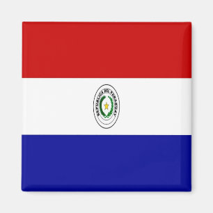 Imán zPY001 PARAGUAY, Bandera, América, Fridge