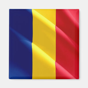 Imán zRO002 ROMANIANA ondulando BANDERA RUMANIA, Fridge