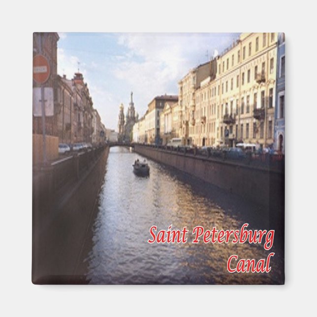 Imán zRU015 Canal de SAINT PETERSBURG, Rusia, Fridge (Frente)