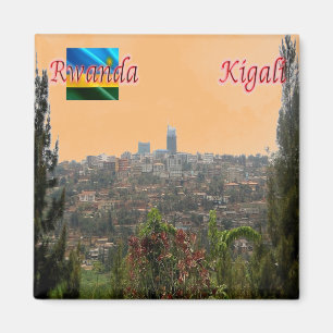 Imán zRW004 KIGALI, centro, Ruanda, África, Fridge
