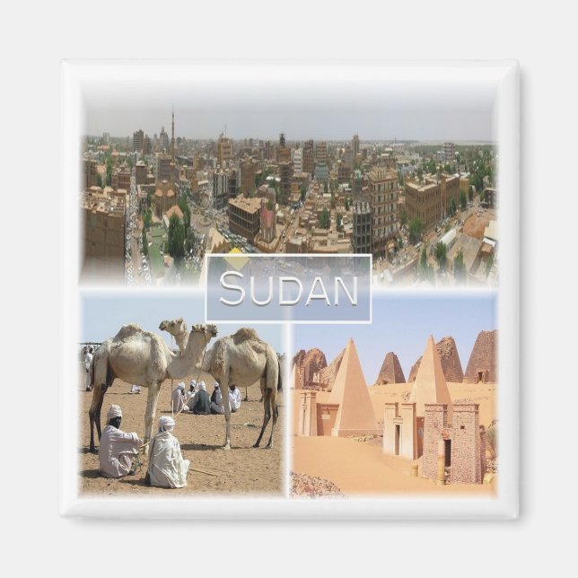 Imán zSD008 KHARTOUM, Mosaic, Sudán, África, Fridge (Frente)