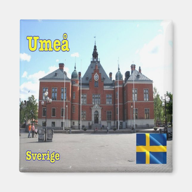 Imán zSE008 UMEĂ, Suecia, Europa, Fridge (Frente)