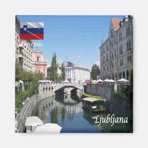 Imán zSI010 Centro LJUBLJANA, Eslovenia, Europa, Fridge