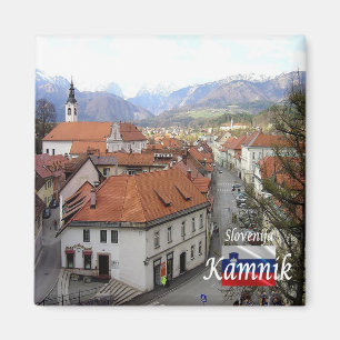 Imán zSI011 KAMNIK, Eslovenia, Europa, Fridge