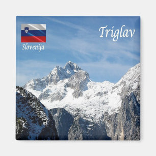 Imán zSI012 MONTE TRIGLAV, Eslovenia, Europa, Fridge