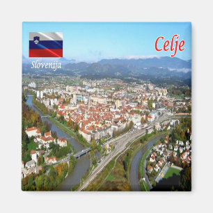 Imán zSI014 CELJE, Eslovenia, Europa, Fridge Magnet