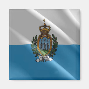 Imán zSM002 SAN MARINO ondulando FLAG, Europa, Fridge