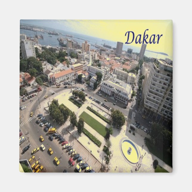 Imán zSN007 DAKAR, Senegal, África, Fridge (Frente)