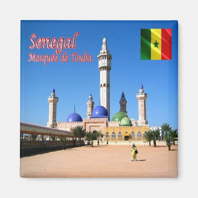 Imán zSN012 SENEGA, Touba Moschee, África, Fridge (Frente)