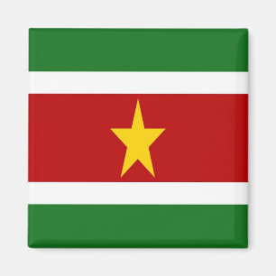 Imán zSR001 SURINAME, Bandera, América, Fridge