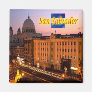 Imán zSV006 SAN SALVADOR, Centro Histórico, Fridge