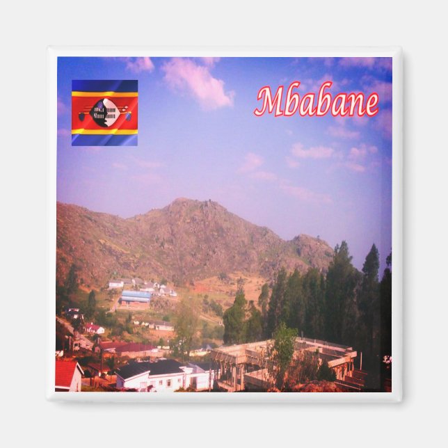 Imán zSZ005 MBABANE, Swazilandia, África, Fridge (Frente)
