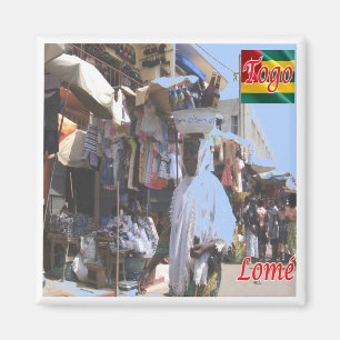 Imán zTG004 LOME' Togo, África, Fridge