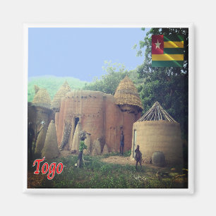 Imán zTG008 TOGO, Taberma House, África, Fridge