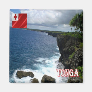 Imán zTO007 TONGA, costa, Oceanía, nevera