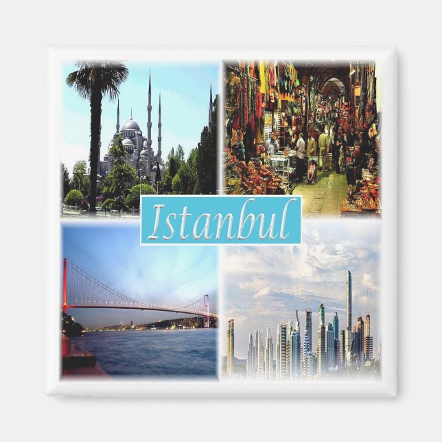 Imán zTR006 ESTAMBUL, Turquía, Europa, Fridge (Frente)
