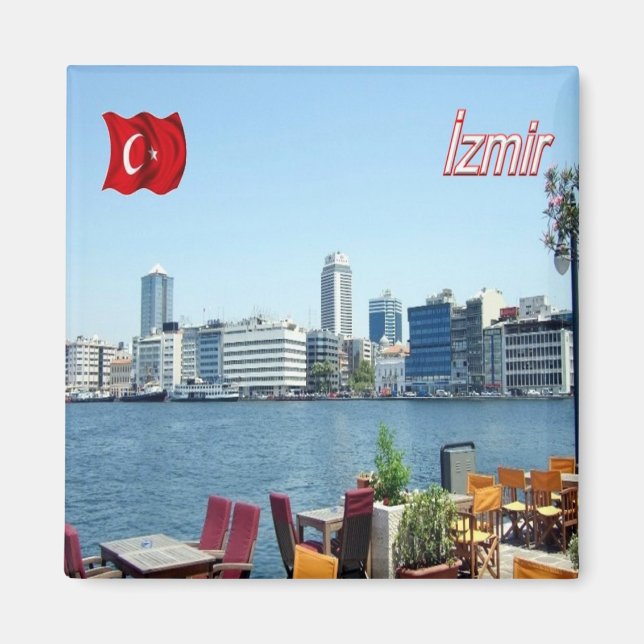 Imán zTR007 SMYRNA, Turquía, Europa, Fridge (Frente)