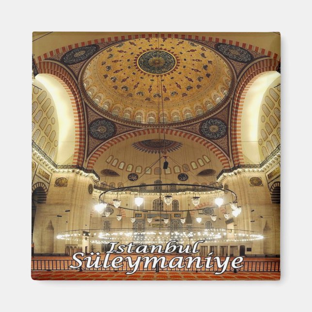 Imán zTR017 BASILICA SULEIMAN, Estambul, Turquía, Fridg (Frente)