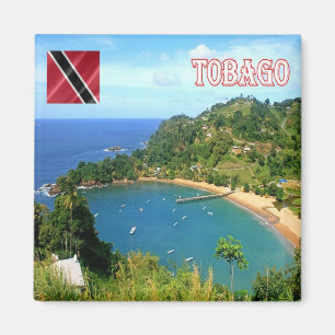 Imán zTT007 TOBAGO, Parlatuvier Bay, Fridge