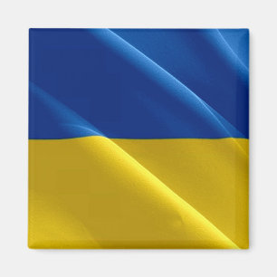Imán zUA002 UCRANIA BANDERA ondeante ucraniano, nevera