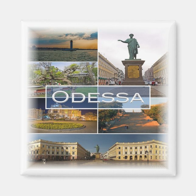 Imán ZUA005 ODESSA, Ucrania, Europa, Fridge (Frente)