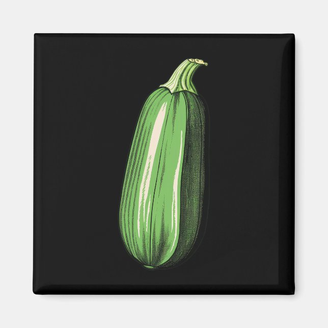 Imán Zucchini Lazy Easy Funny Matando Costum Halloween (Frente)