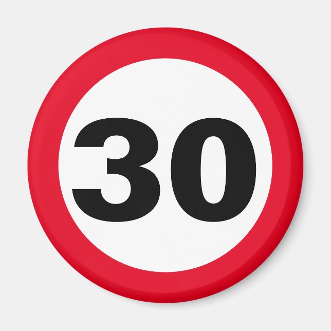 Imán zum Geburtstag 30 (Frente)