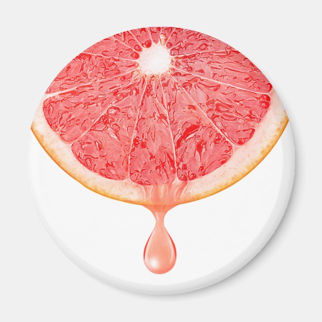 Imán Zumo de pomelo rosa (Frente)